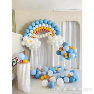 Balões de decoração do arco -íris de festa de aniversário